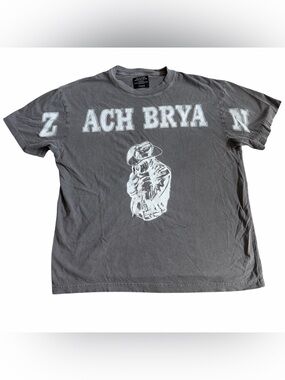 Zach Bryan Burn Burn Burn Tour Shirt Sz M Faded Black Concert Promo Tour Merch